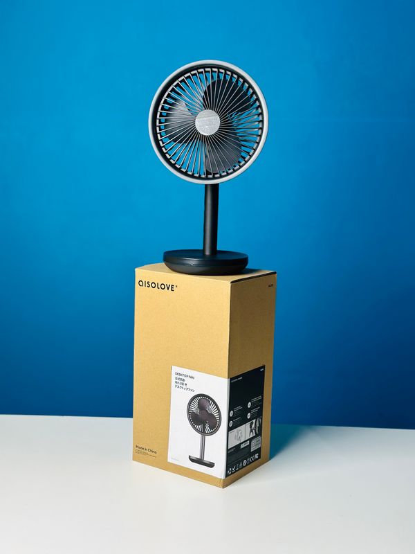 Xiaomi AISOLOVE F5 4000mAh Rechargeable Desk Fan – Black Color - Image 2
