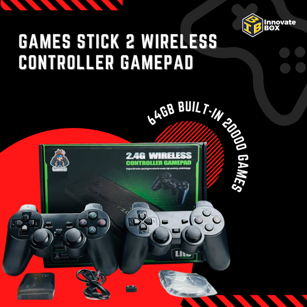 64GB Built-in 20000 Games Stick 2 Wireless controller gamepad 4K HD Video game Console
