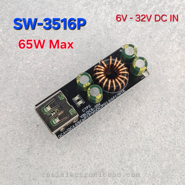 SW3516P 65W PD & UDB Mobile Fast Charging Module