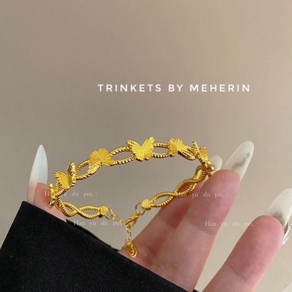 Butterfly 18k gold plated