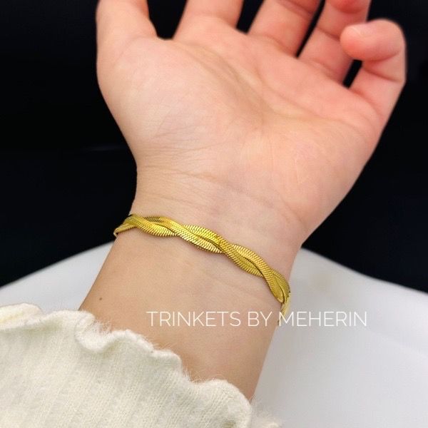 Spiral 18k gold plated