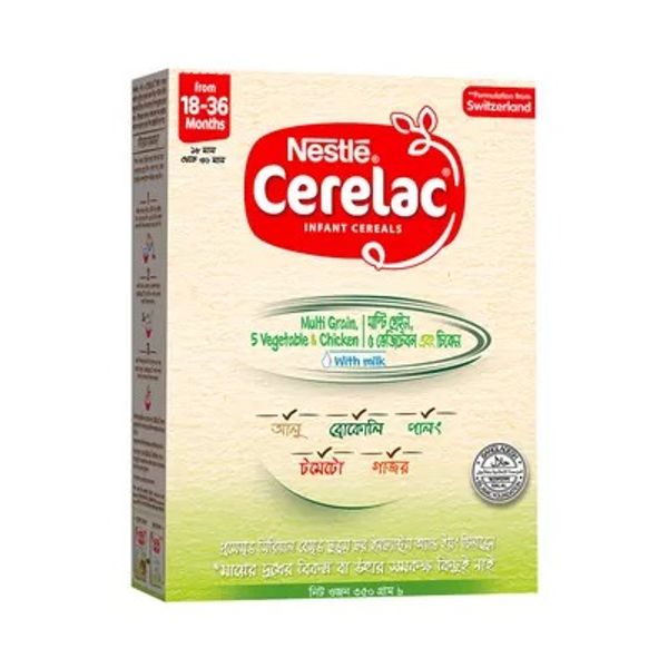 Nestle Cerelac Five Vegetable & Chicken (18-36 Month)
