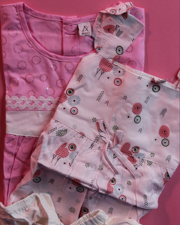 Baby frock 2pcs ( 0-3 months baby)