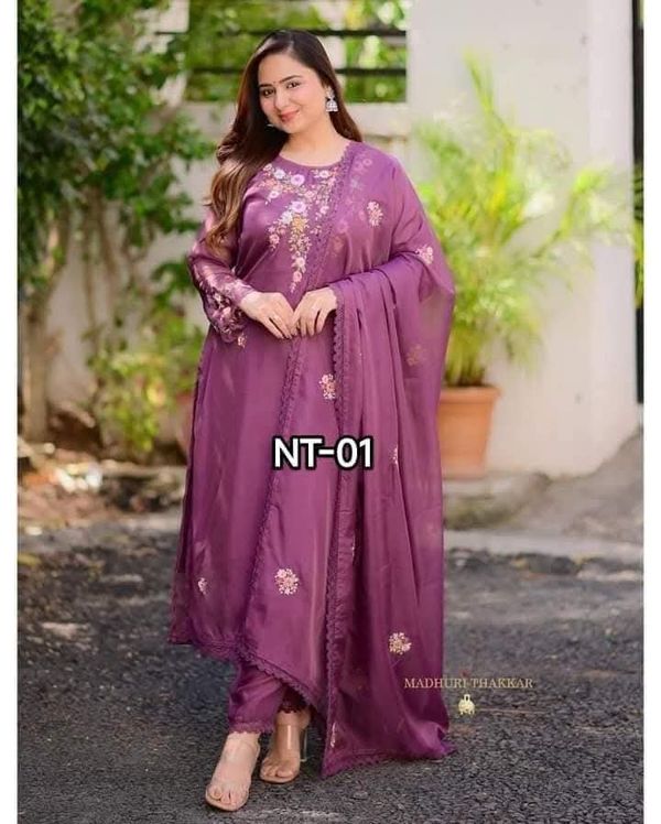 Indian Georgette Three piece Suit