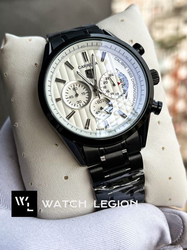 TAG CHAIN 1969 FULL BLACK WHITE DIAL