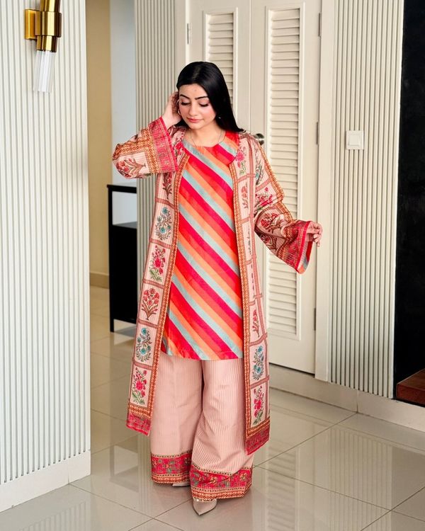 Khaddar Koti Three Piece