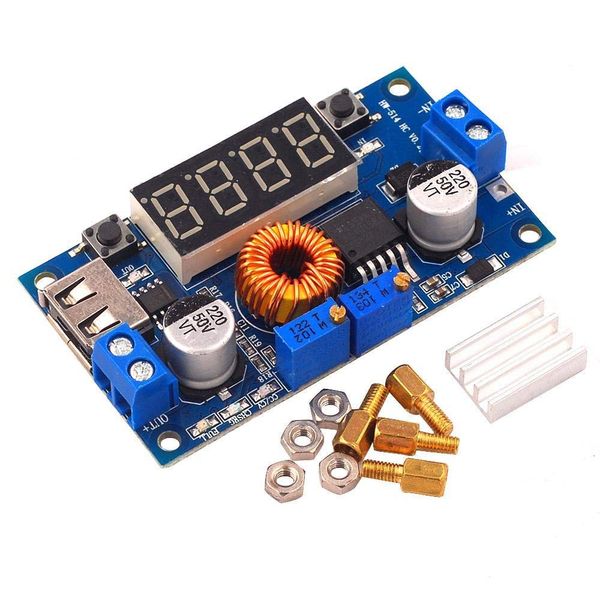 XL4015 Volt & Ampere Adjustable Step-Down Buck Converter With Display