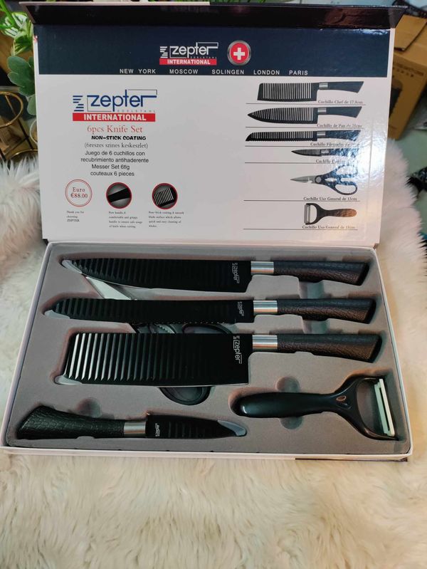 6 pcs Steel  knife set