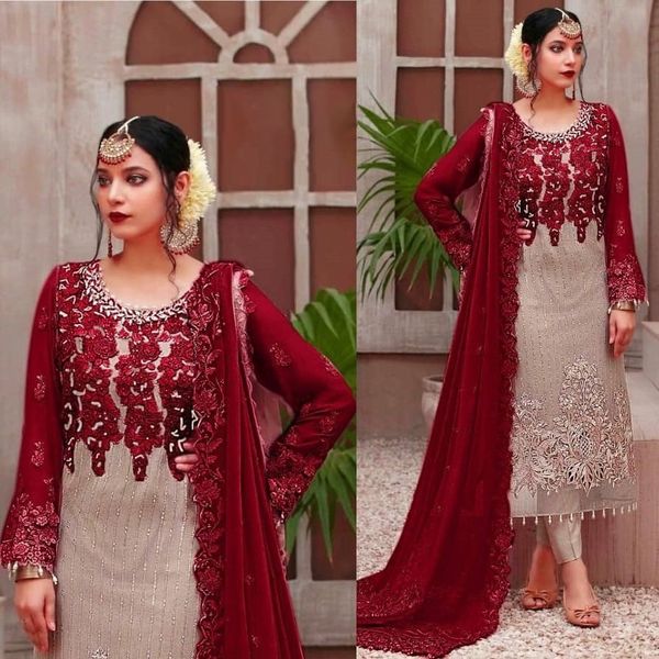 Soft Georgette semi Stitched -Embroidery Work Party dress