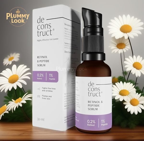Deconstruct 0.2% Retinol Face Serum With 1% Peptide | Beginner Friendly | Anti Aging, Night Face Serum To Reduce Fine Lines & Wrinkles | For Men & Women | Beginner Friendly | 30 Ml