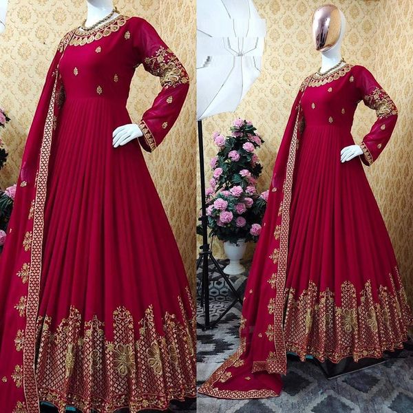 Semi –Embroidery & Sequence Work Party dress