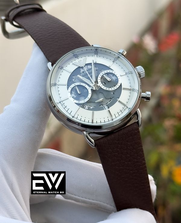 ARMANI MACHANICO  BROWN BELT EHDITE DIAL
