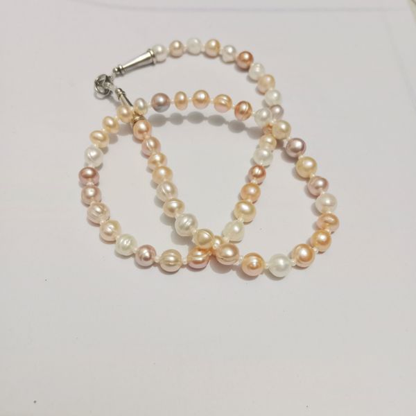 pearl multicolor one layer necklace for women