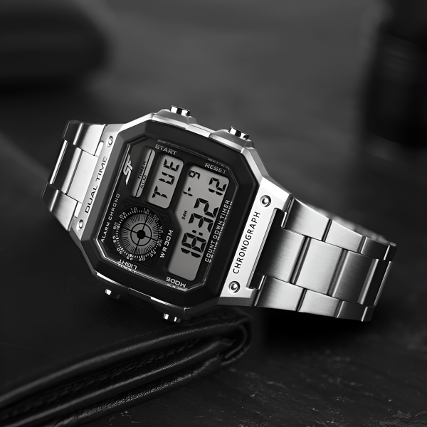 SONATA Hexa 3.0 Metal Digital Watch - For Men