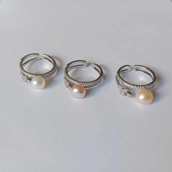 pearl Adjustable finger ring