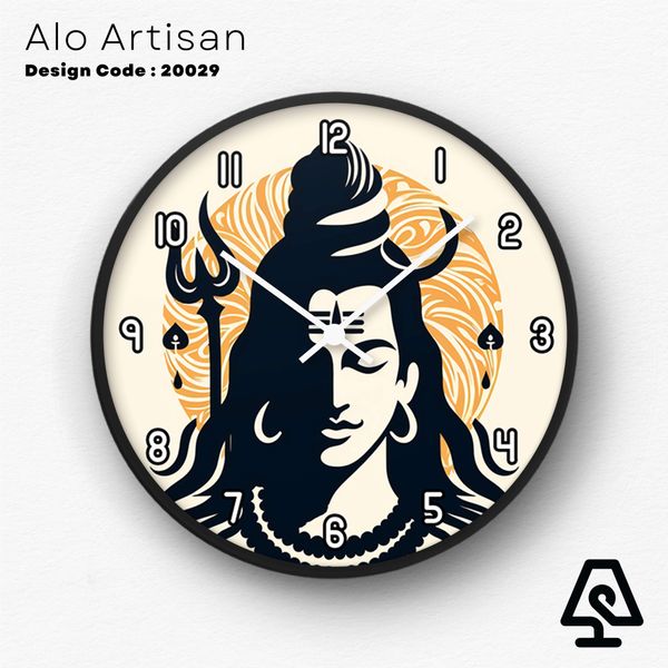 Lord Shiva Theme Wall Clock