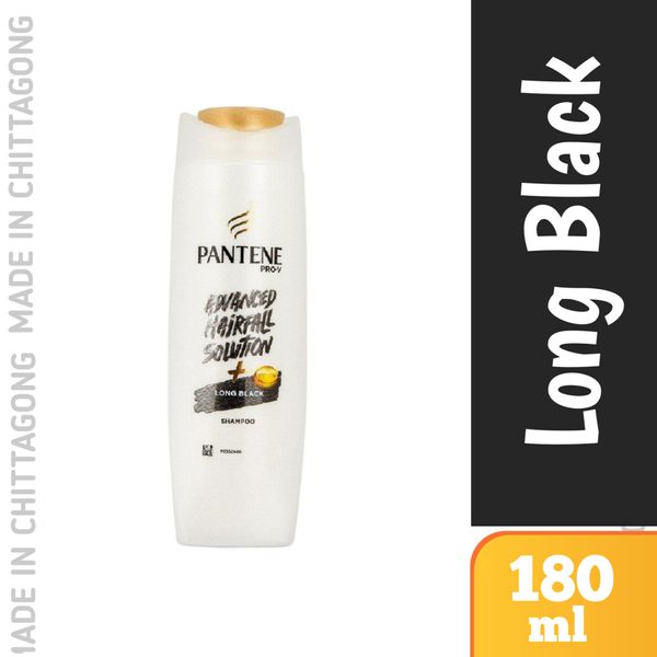 Pantene Advance Hairfall Solution Long Black Shampoo - 180ml