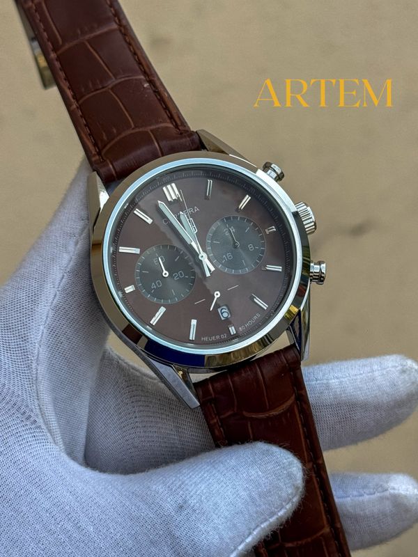 Tag Heuer Carrera Chronograph Chocolate Dial AA