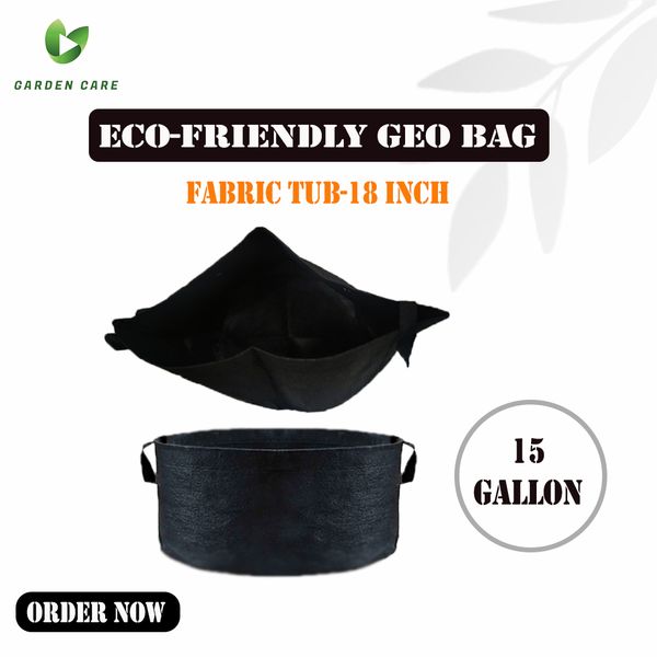 (15 Gallon) Eco-Friendly Geo Bag-(18 Inch)-(Fabric Tub)