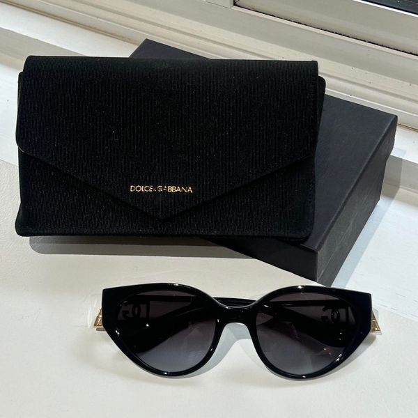 Dolce & Gabbana Women's Black and Gold Sunglasses(SUN149)