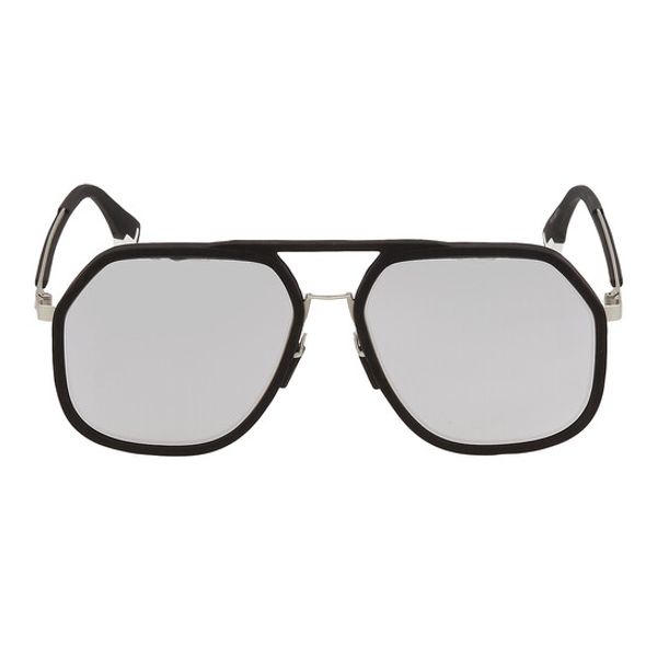 FENDI  SUNGLASSES -BLACK & SILVER FE40041U02C 55 17 (SUN161)