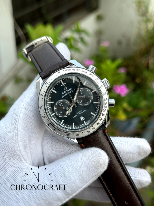 Omega Speedmaster '57 Blue dial-Brown Belt AA