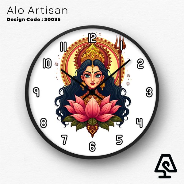Maa Durga Theme Wall Clock