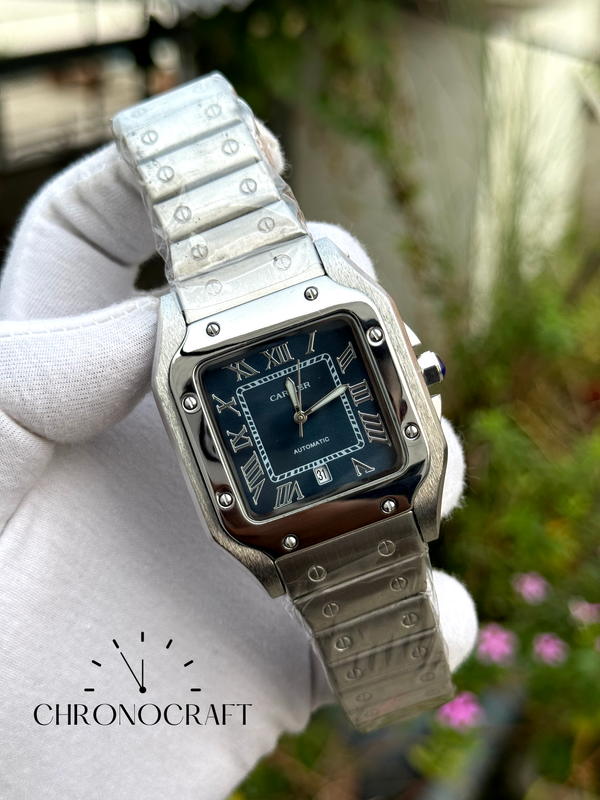 Santos De Cartier Sweep movement Blue Dial AA
