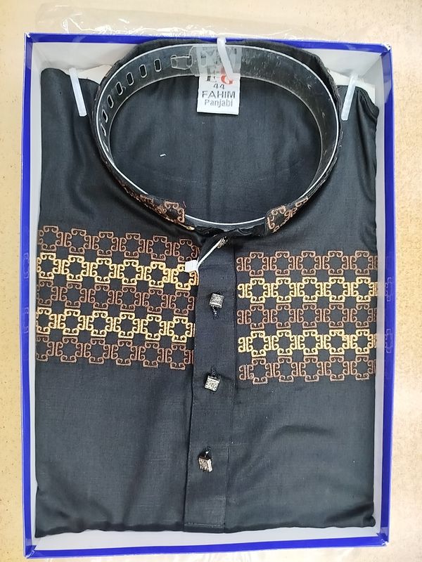 Gent's Premium Black Colour Panjabi