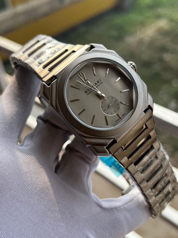 Bvlgari 60Sec Matte White Dial M Silver CH