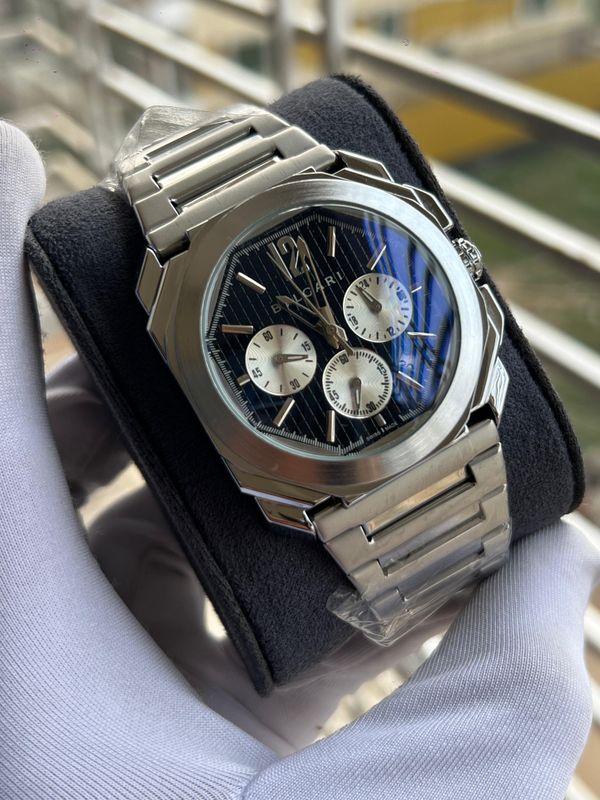 Bvlgari Black Waffle Dial Black Sub