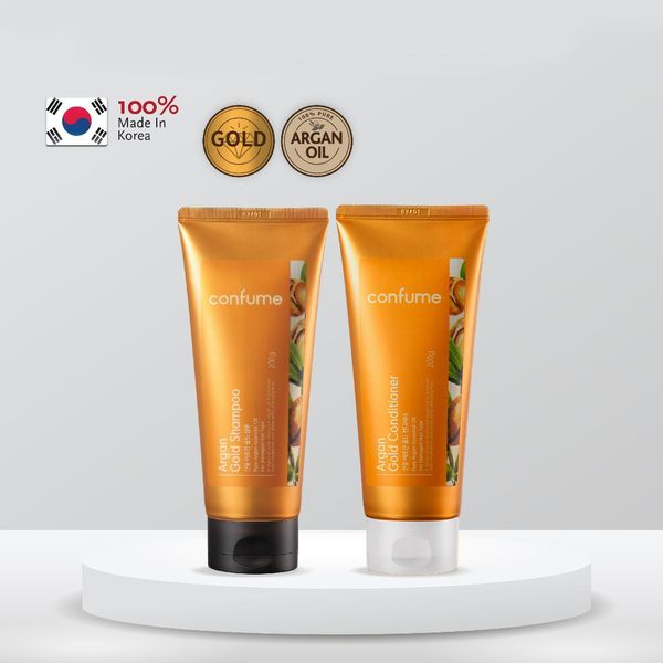 Confume Argan Gold Shampoo & Argan Gold Conditioner - 200g