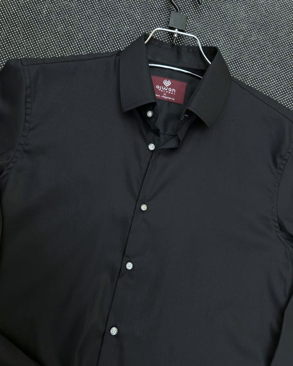 Solid Black Casual Shirt for Men