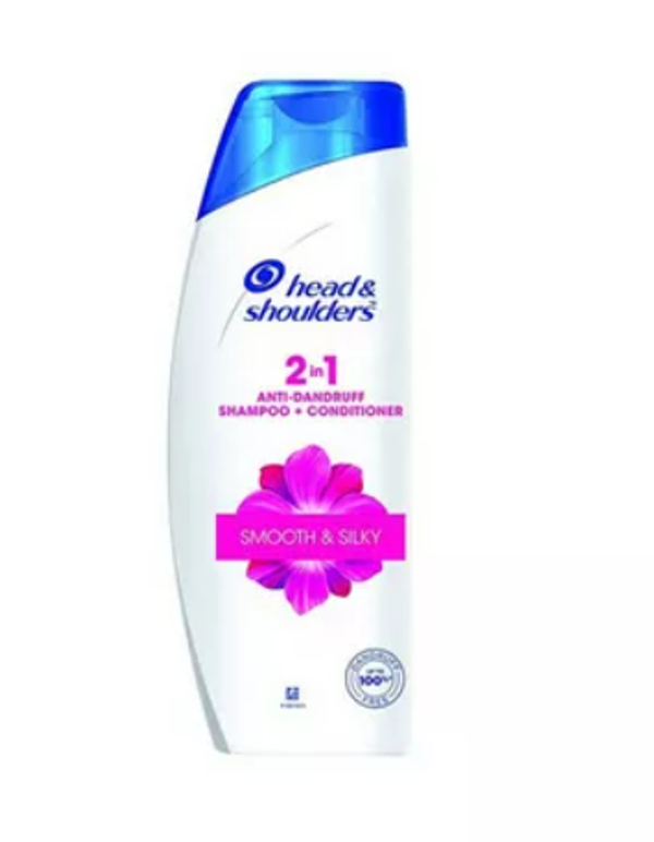 Head & Shoulders 2 in 1 Smooth & Silky Shampoo + Conditioner 180 ml