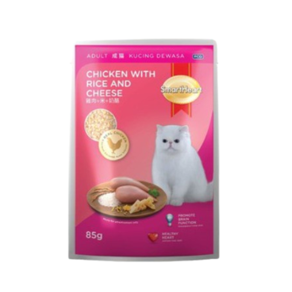 SmartHeart Adult Cat Food Chicken With Rice & Cheehs