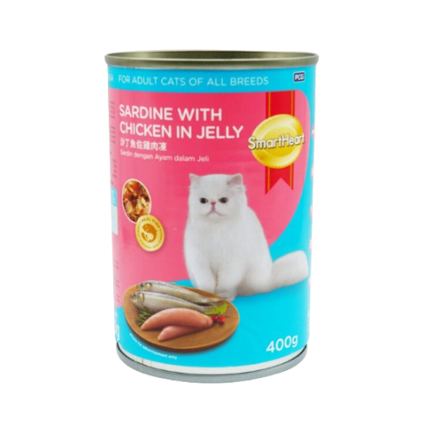 SmartHeart Adult Cat Food Sardine With Chicken Jelly (Can)