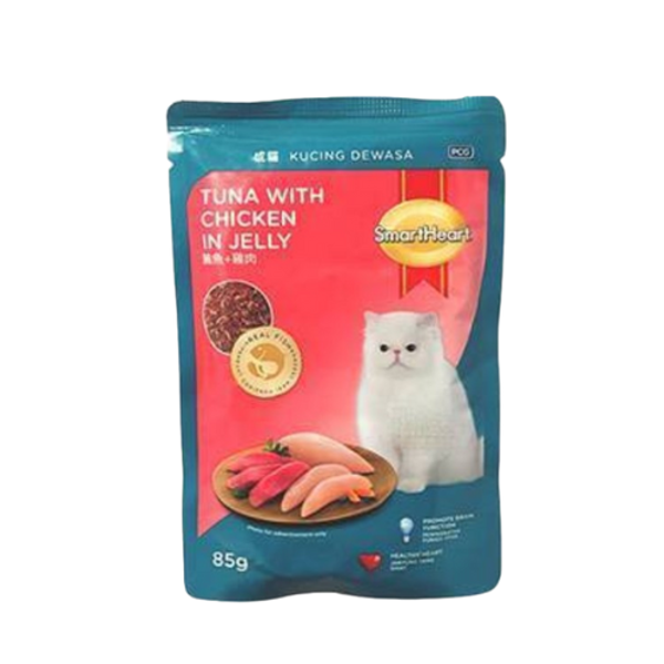 SmartHeart Adult Cat Food Tuna With Chicken In Jelly