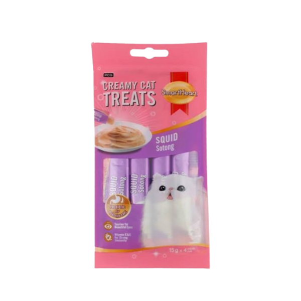 SmartHeart Creamy Cat Treat Squid