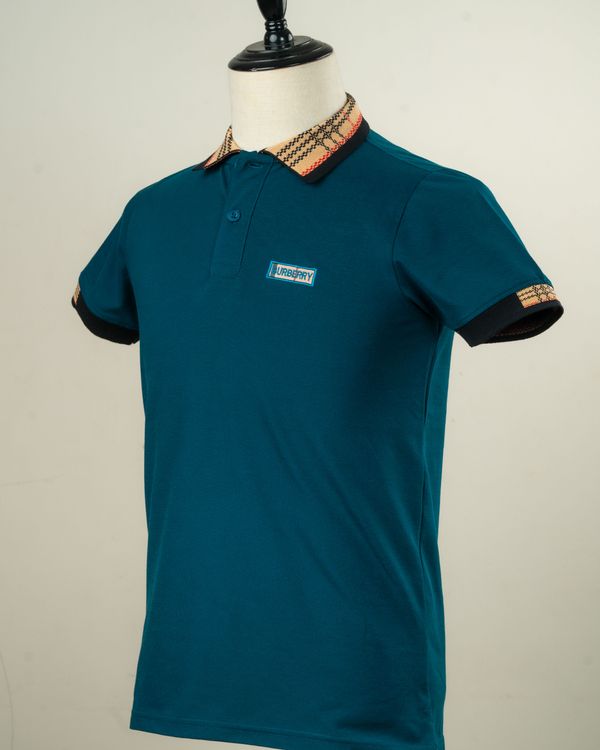 BB 12 Jaquard Collar Premium Polo Sailor Blue
