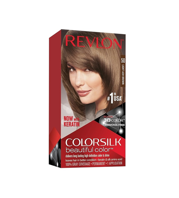 Revlon Colorsilk Beautiful Hair Color 50 Light Ash Brown