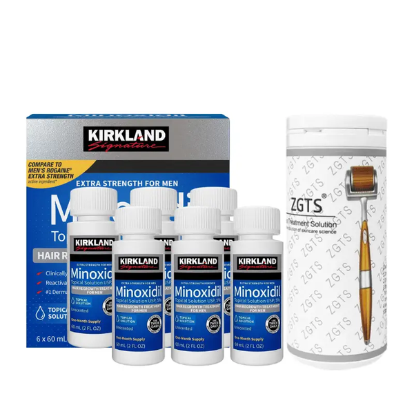 Kirkland Minoxidil 5% - 6 months supply (full course) & ZGTS Derma Roller