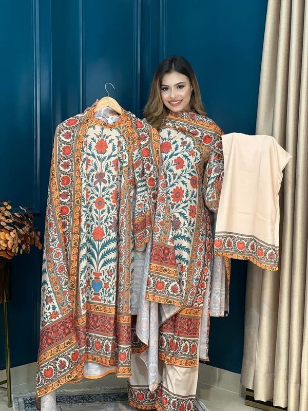 Cotton Silk Three piece