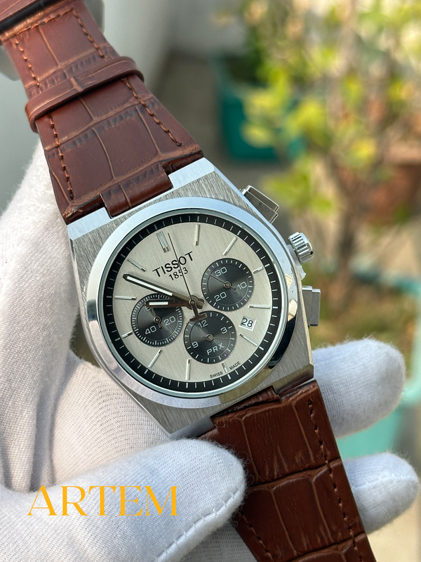 Tissot PRX Chronograph Leather Strap AA