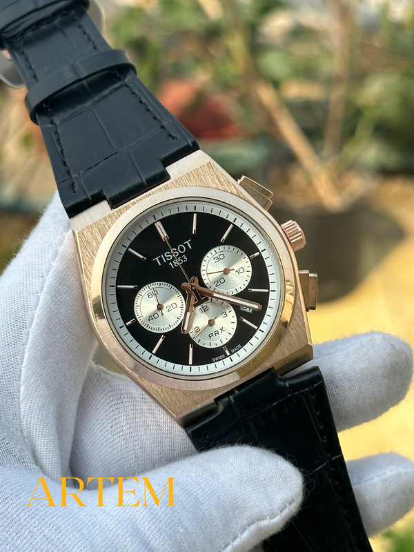 Tissot PRX Chronograph Leather Strap AA