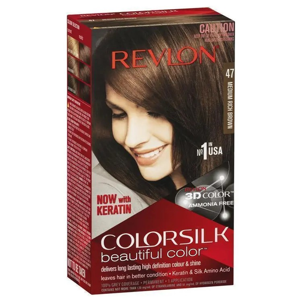 Revlon Colorsilk Beautiful Hair Color 47 Medium Rich Brown