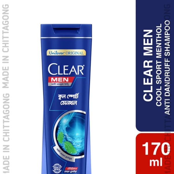 Clear Men Cool Sport Menthol Anti-Dandruff Shampoo 310ml (Unilever Original)