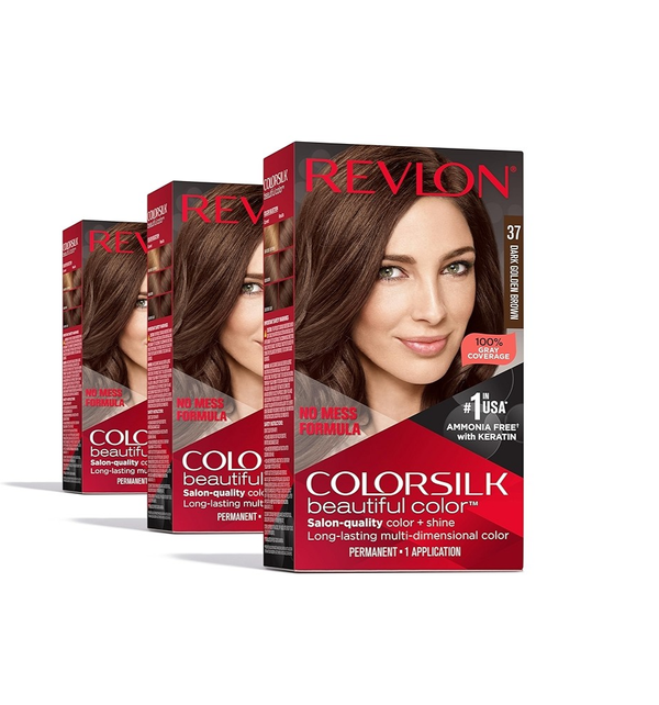 Revlon Colorsilk Beautiful Hair Color - 37 Dark Golden Brown