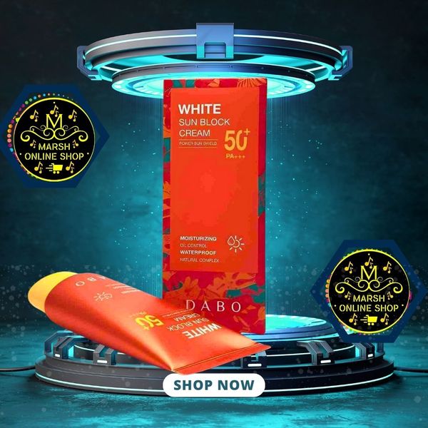 👉🔰DABO White Sunblock Cream Power Sun Shield 50+ PA+++ (70ml) - Image 4