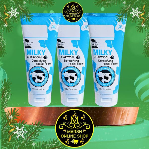 👉🔰AR MILKY CHARCOAL FACEWASH (190G) - Image 3