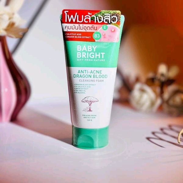 Baby Bright Anti-Acne Dragon Blood Cleansing Foam